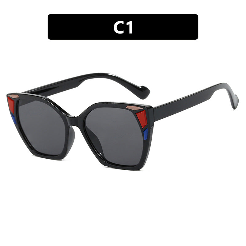 Dame moteriktig geometrisk designerbrille Skanto
