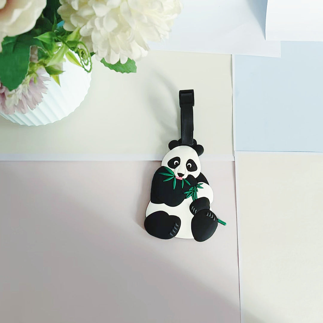 Unisex Panda-tema Bagasjelapp Skanto