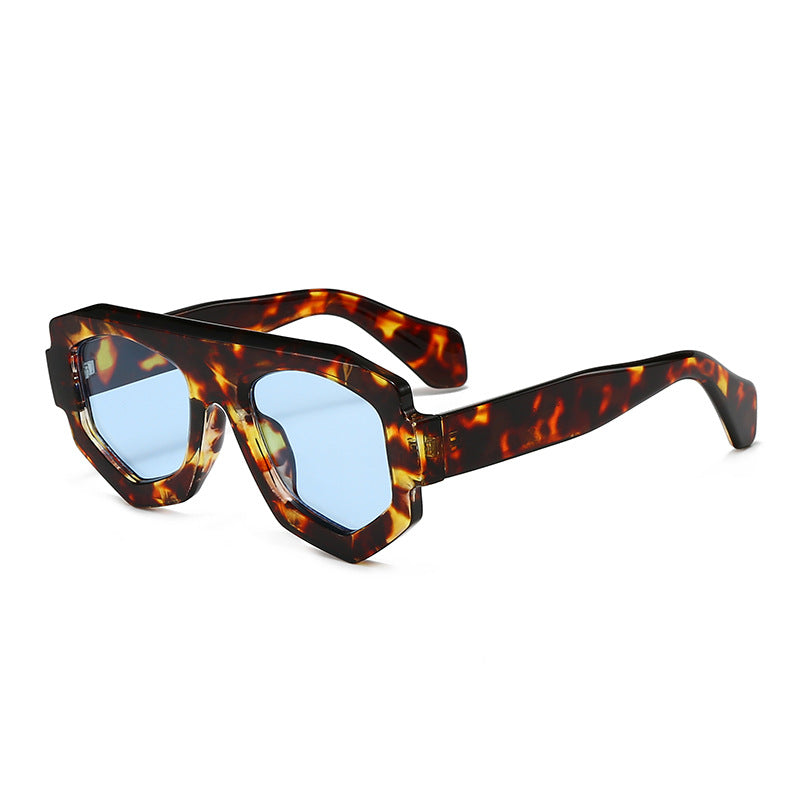 Dame moterik hexagonal solbrille Skanto
