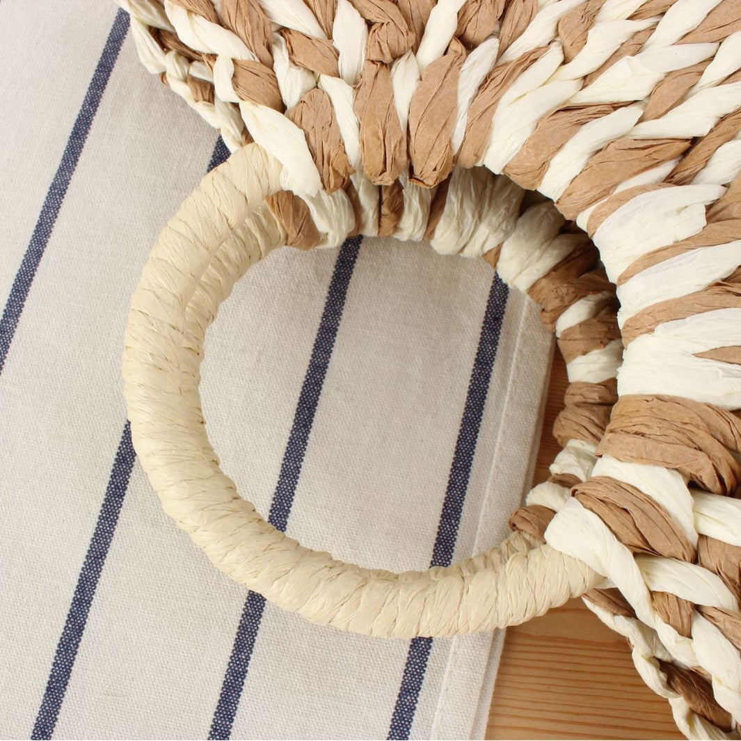 Handbag made of handmade braided materials with modern design Skanto