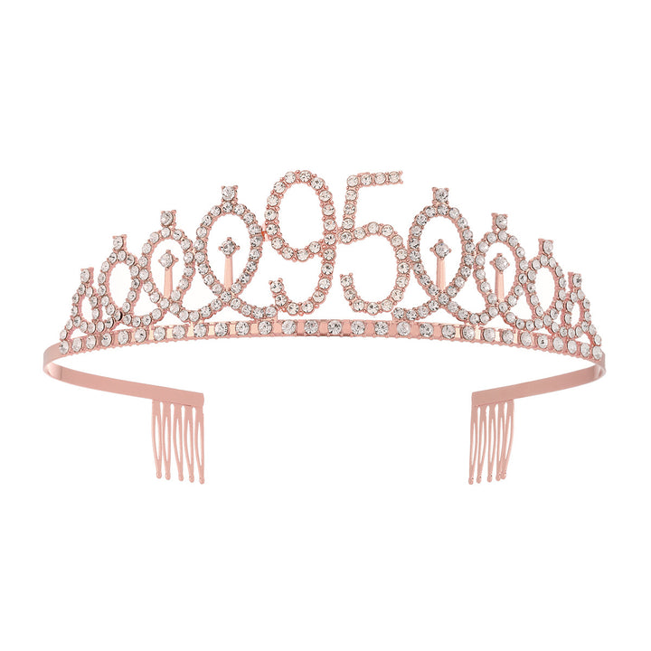 Damer krystall dekorert tiara med elegant design Skanto