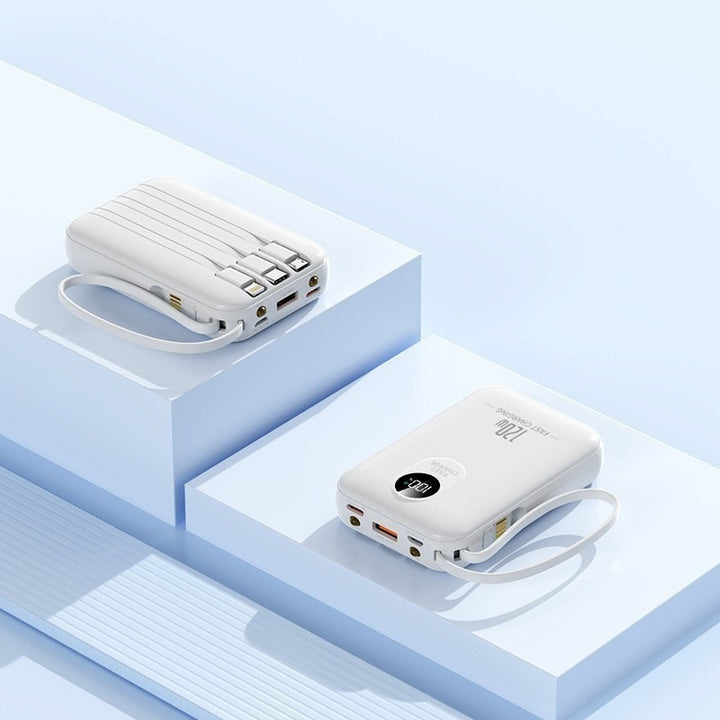 Bærbar Powerbank med flere ladeporter og digital skjerm Skanto