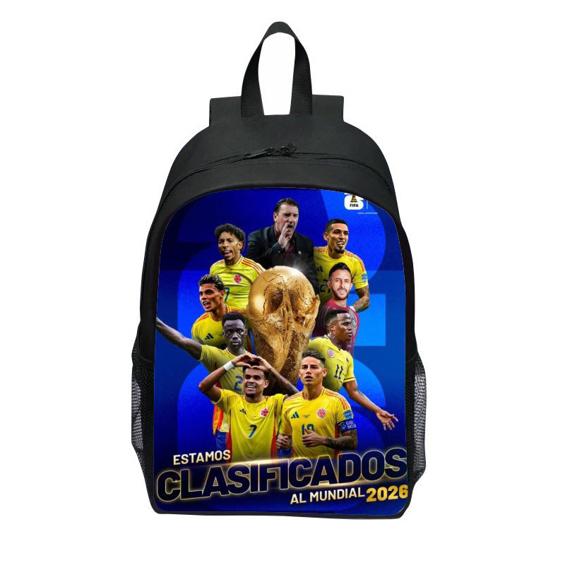 Ryggsekk med iøynefallende sportmotiv Skanto