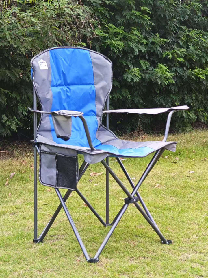 Kvinnens komfortable campingstol med koppholder Skanto