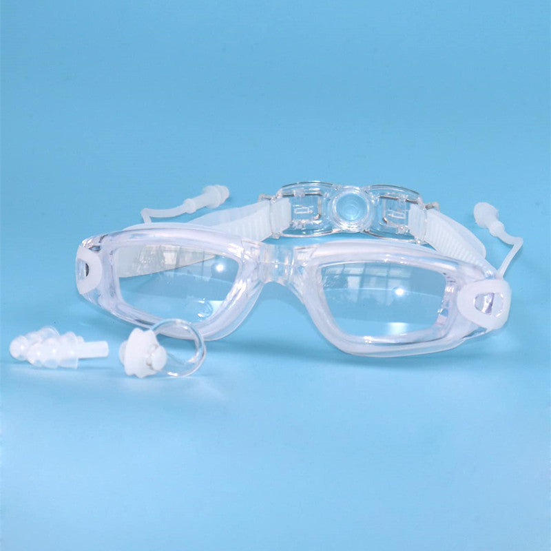 Svømmebrille med ergonomisk design og integrert ørebeskyttelse Skanto