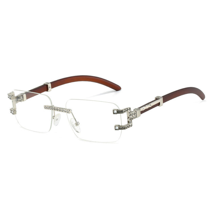 Dame designer solbrille med unik smykkedetalj Skanto