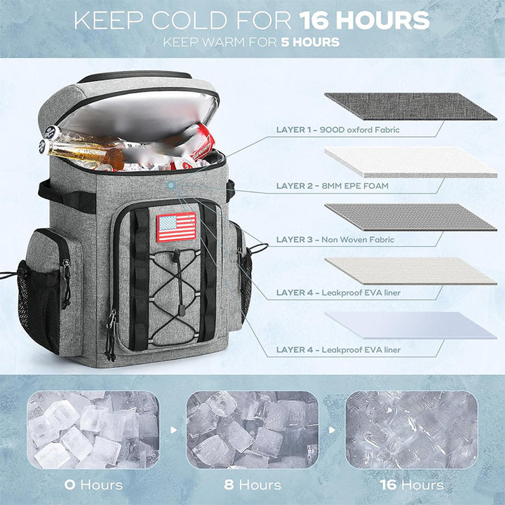 Sporty all-round backpack with multifunctional compartments Skanto
