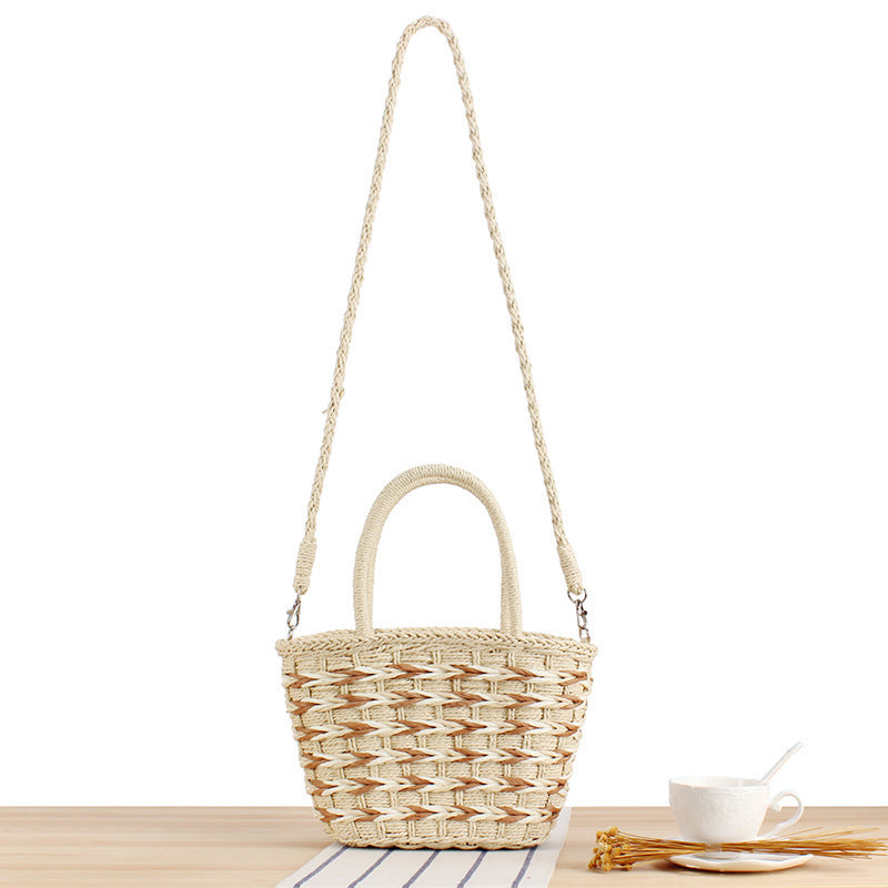 Hand-knotted basket bags with practical carrying handles Skanto