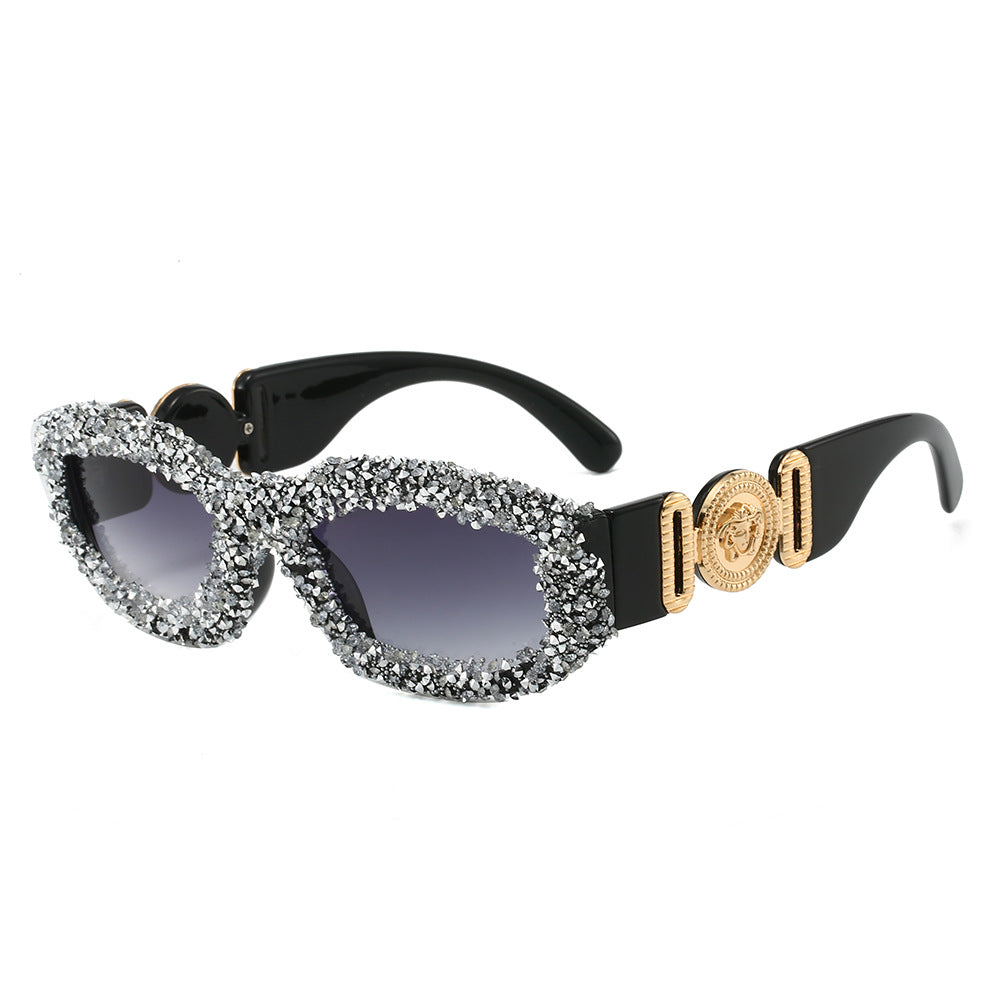 Dame Krystallprydet Solbrille Skanto