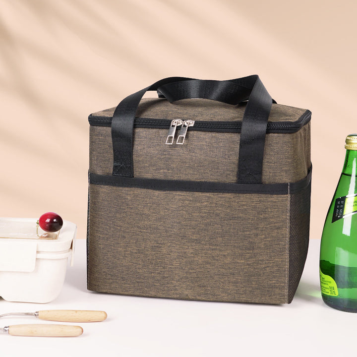 Insulated cooler bag with double protected zipper Skanto