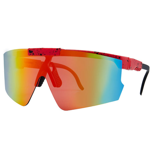 Dame Sport-solbrille i moderne design med store glass Skanto