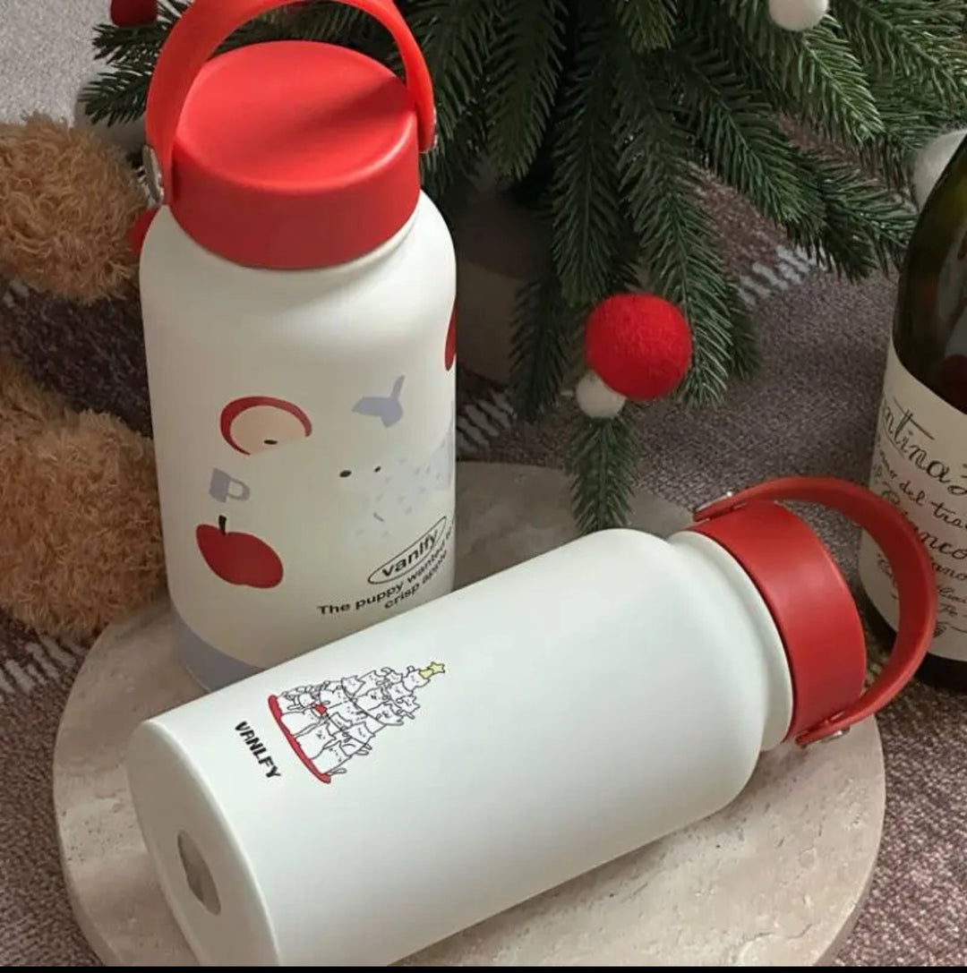 Damen Isoliertrinkflasche mit kreativem Tierdesign und praktischem Klappverschluss Skanto