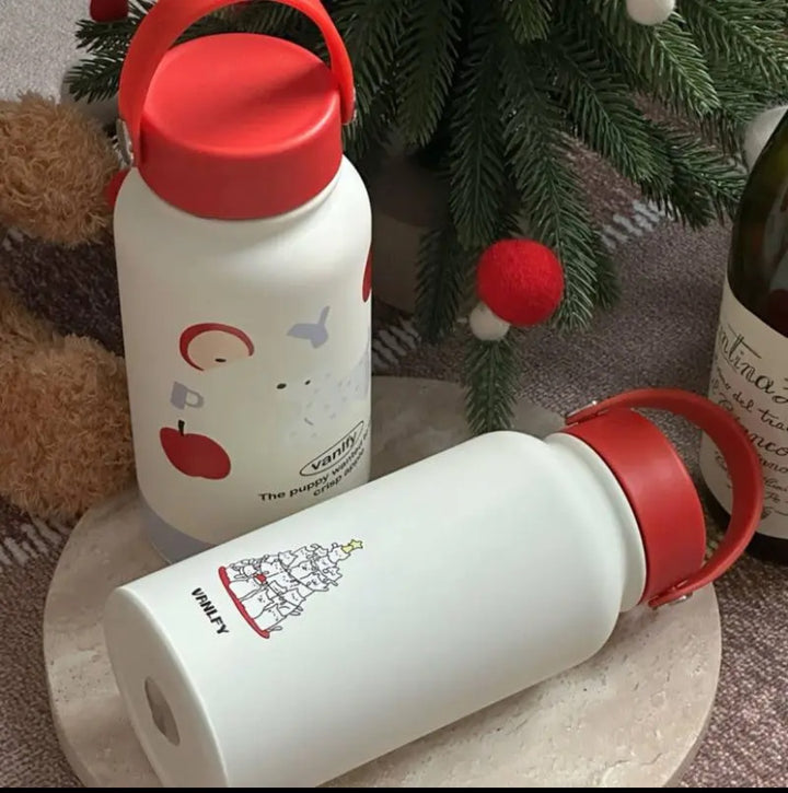 Damen Isoliertrinkflasche mit kreativem Tierdesign und praktischem Klappverschluss Skanto