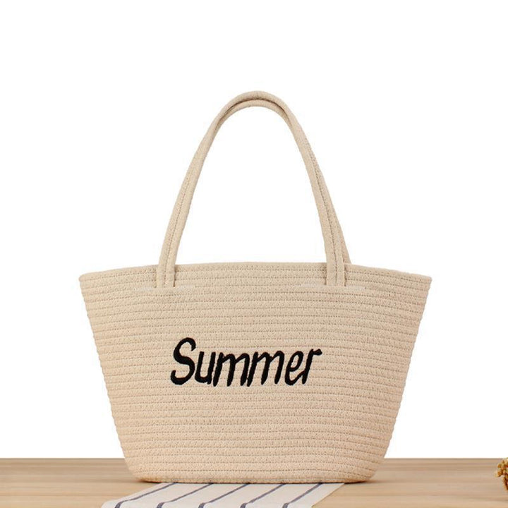 Beach bag in modern basket weave Skanto