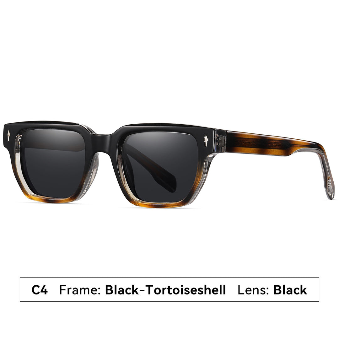 Dame solbrille i moderne, elegante kvadratdesign Skanto
