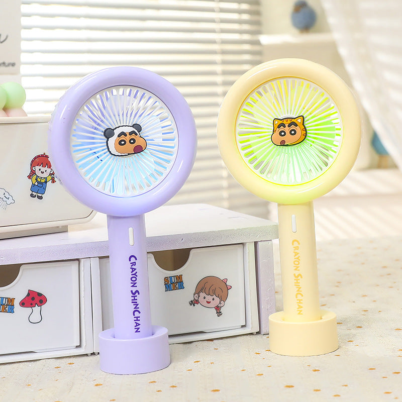 Dame Bærbar Mini-Ventilator med integrert LED-lys Skanto