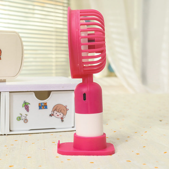 Damer Bærbar Mini-vifte med USB-ladefunksjon og ergonomisk design Skanto