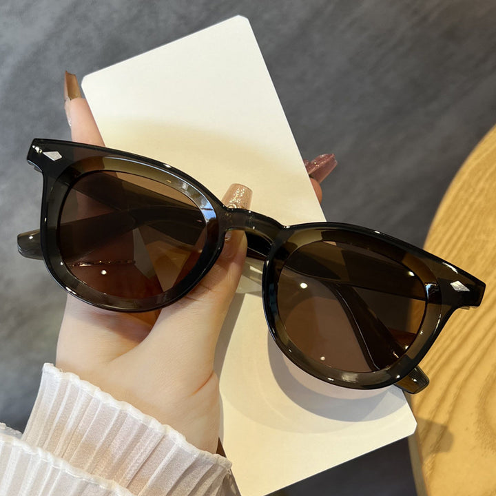 Damen modische Cat-Eye solbrille med transparent ramme Skanto