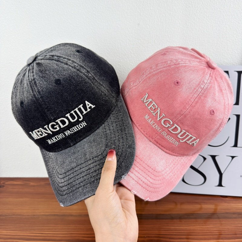 Herre Slitt Denim Baseball Cap Skanto 1784270408