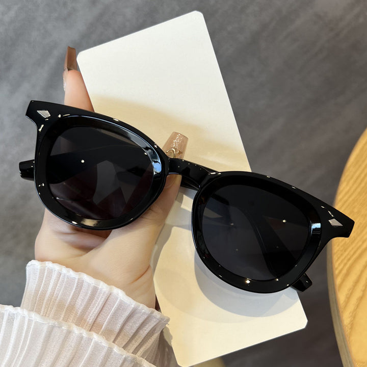 Damen modische Cat-Eye solbrille med transparent ramme Skanto
