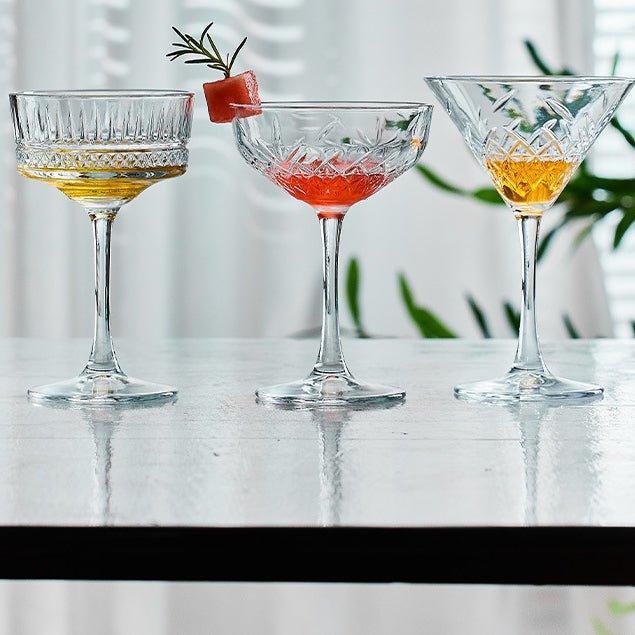 Mønstret Martini Cocktail Glasser | Skanto
