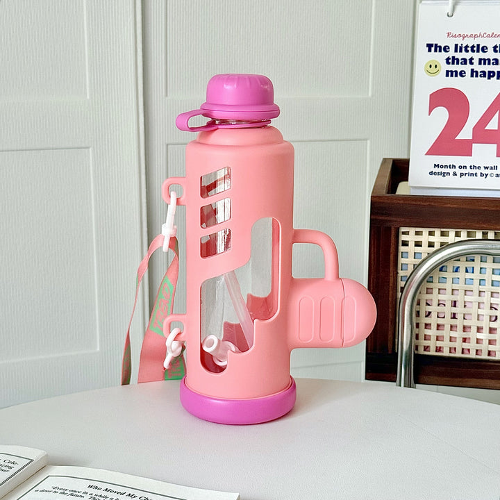 Damen Trendige Wasserflasche mit innovativem Design und praktischem Tragegriff Skanto