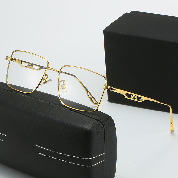 Dame luksus solbrille med markant geometrisk ramme og polarisert glass Skanto