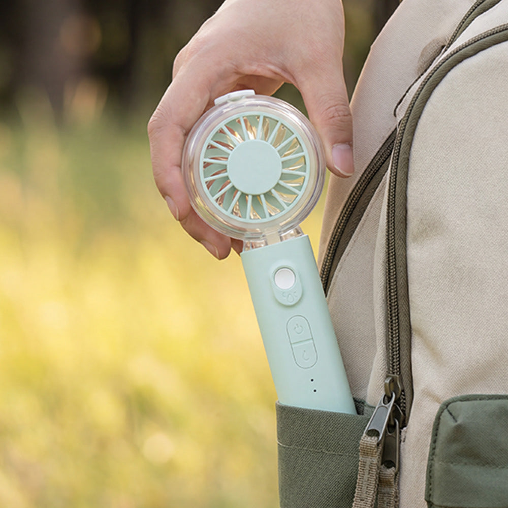 Unisex nan tragbarer Mini-Ventilator med spraytåke funksjon og USB-batteri Skanto