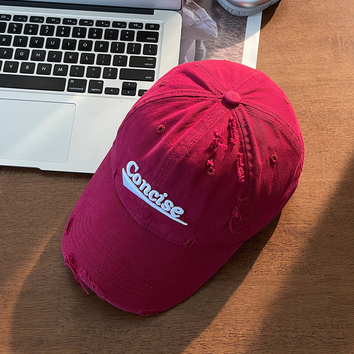 Kvinne Slitt Uformell Bomull Caps Skanto