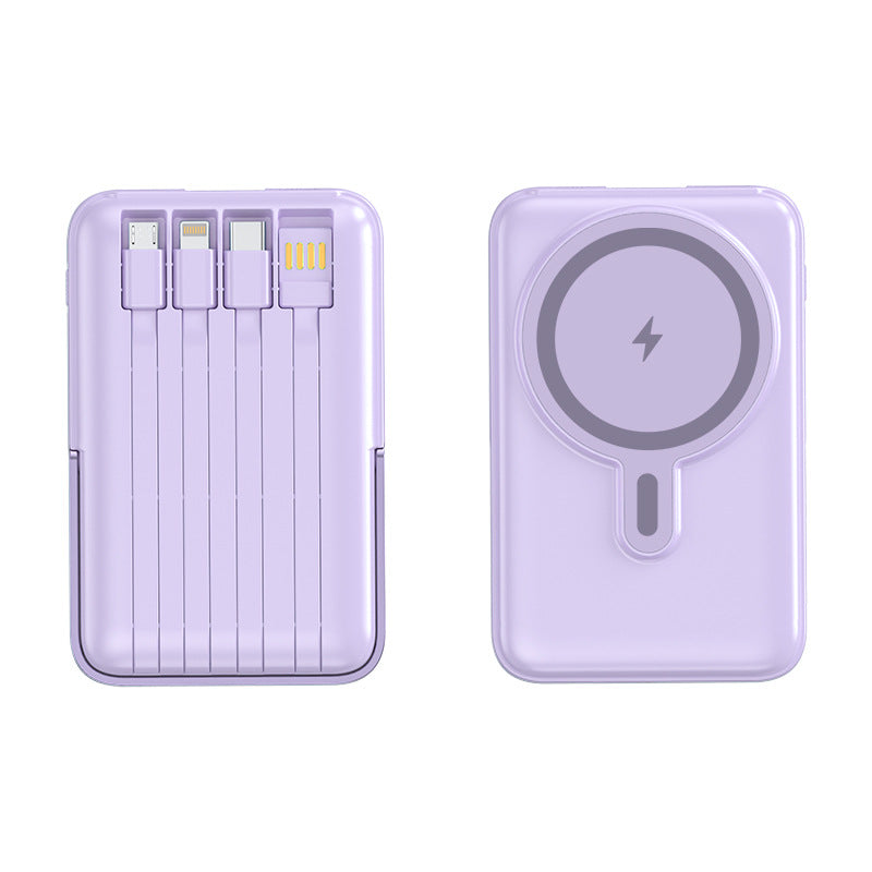 Bærbar Powerbank med multifunksjonelle ladekabler Skanto