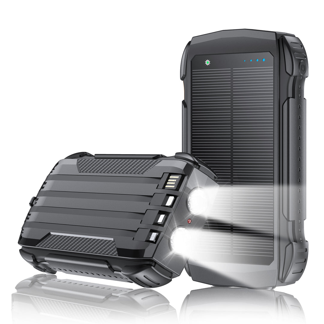 Solar Powerbank med Høy Kapasitet Fra Skanto