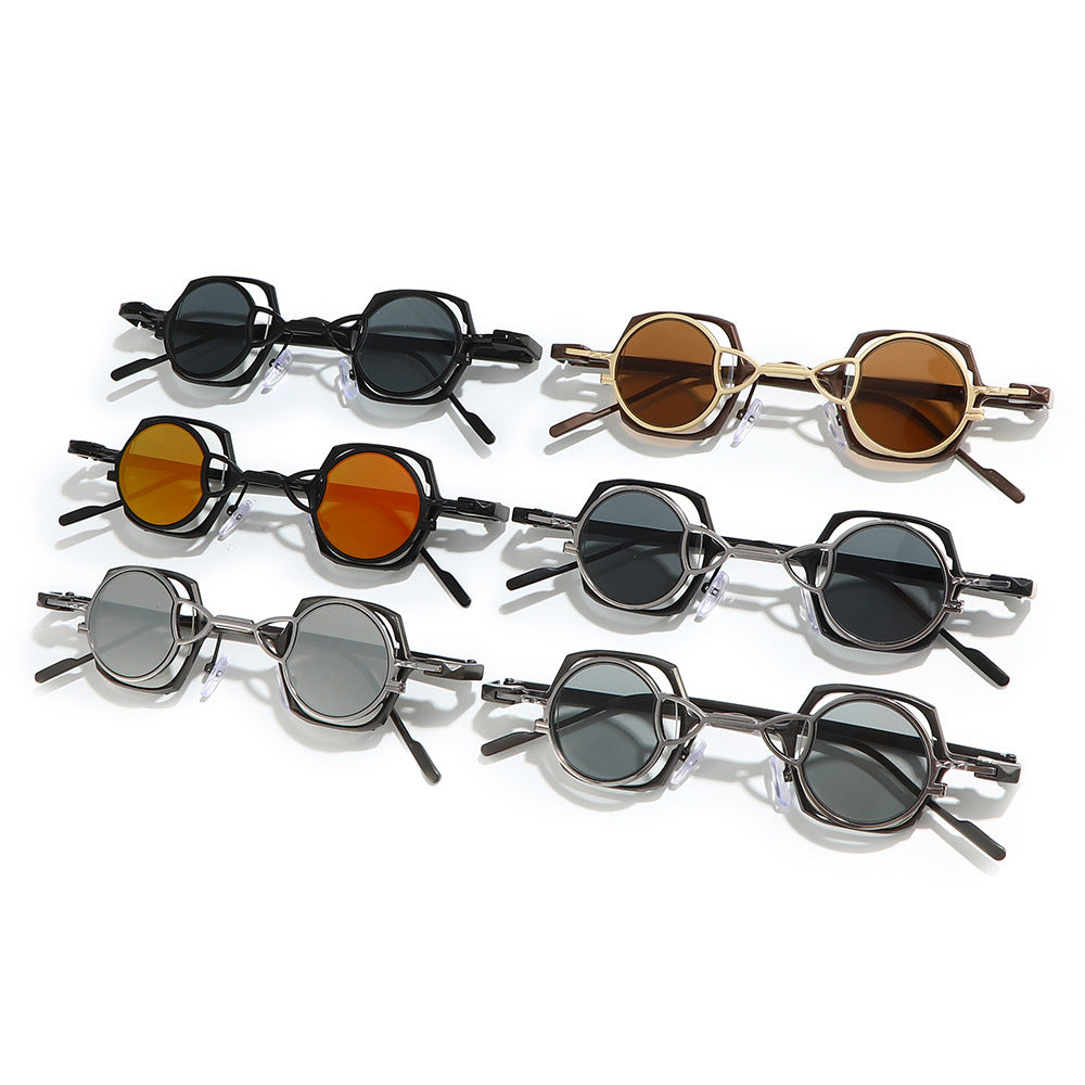 Dame moteriktig solbrille med unikt rammedesign Skanto
