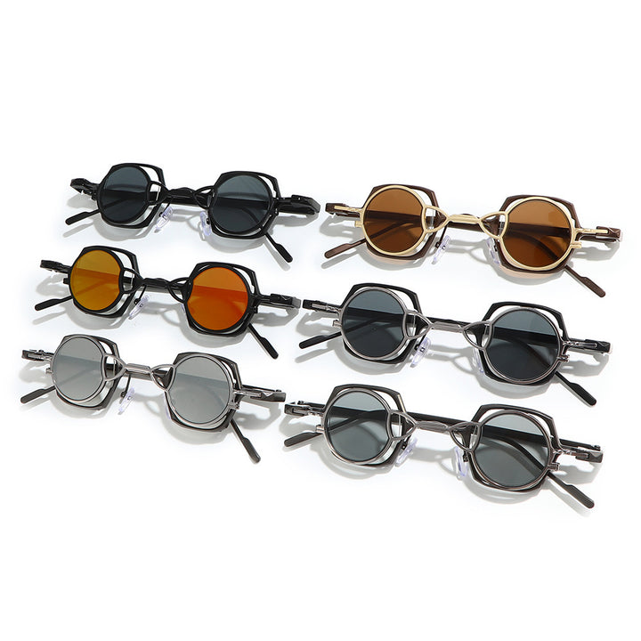 Dame moteriktig solbrille med unikt rammedesign Skanto