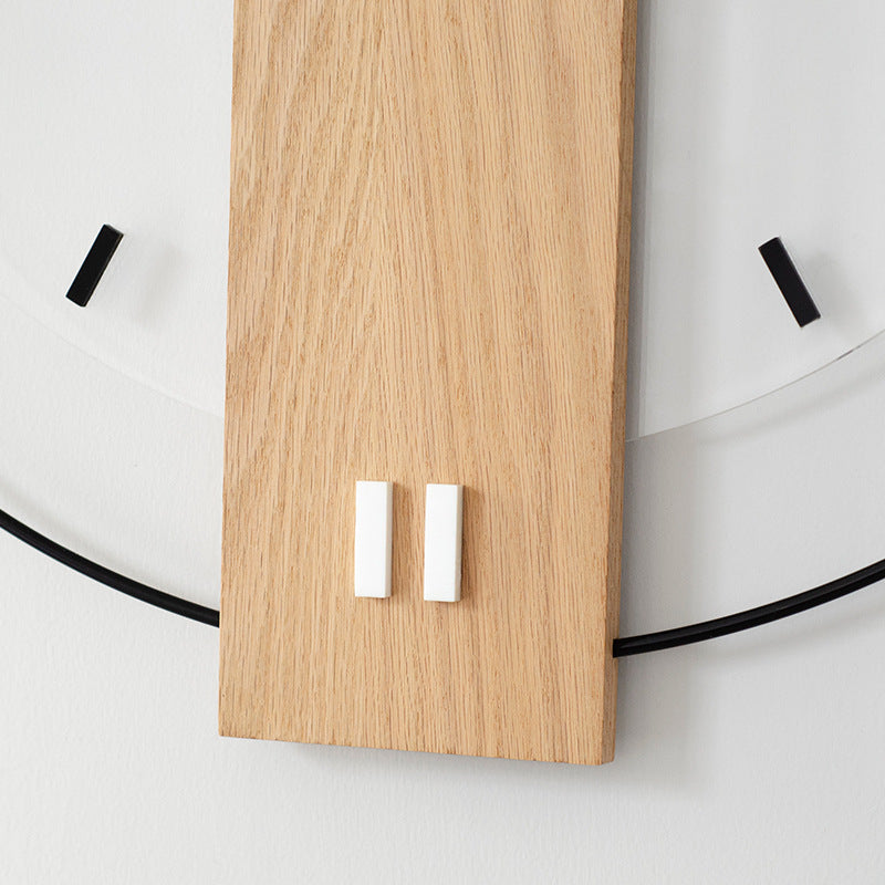 Skanto | Solid Wood Nordic Veggdekorasjon Klokke 40cm