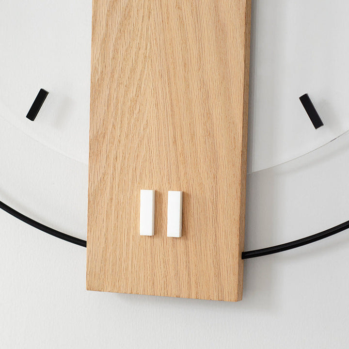 Skanto | Solid Wood Nordic Veggdekorasjon Klokke 40cm