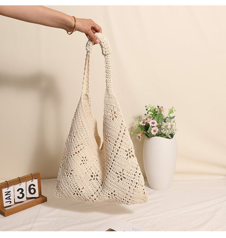 Håndknutet Tote-Bag I V-Design Skanto