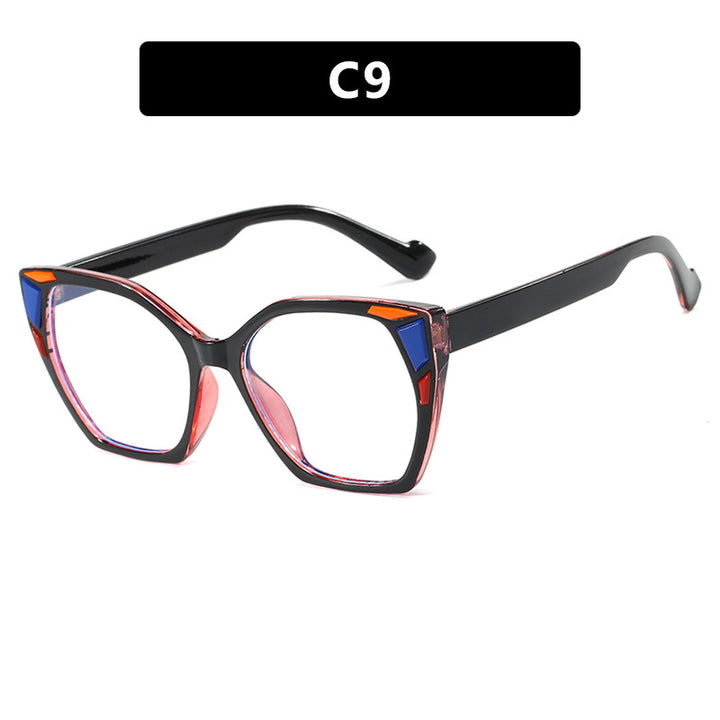Dame moteriktig geometrisk designerbrille Skanto