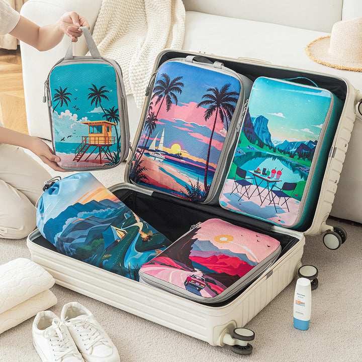 Set Av reiseledere med unike naturopptrykk Skanto