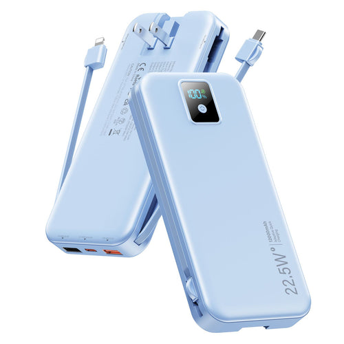 Powerbank med digitalt LCD-display og integrert lader Skanto