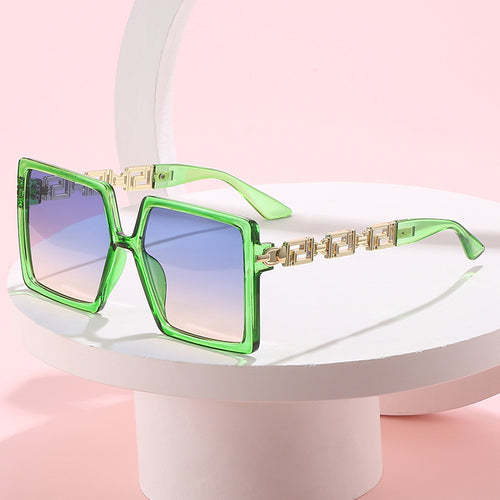 Dame kvadratisk solbrille med luksuriøse detaljer Skanto