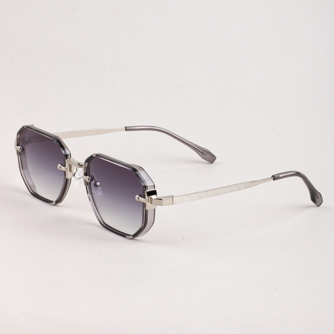 Dame moteriktig solbrille i elegant, åttkantet design Skanto