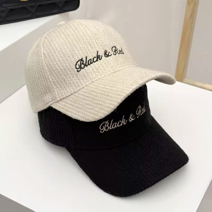 Kvinne Teksturert Strikket Baseballcaps Skanto