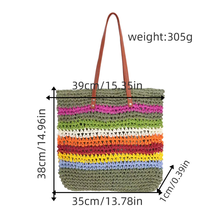 Flettet shopper med fargerik gradient Skanto