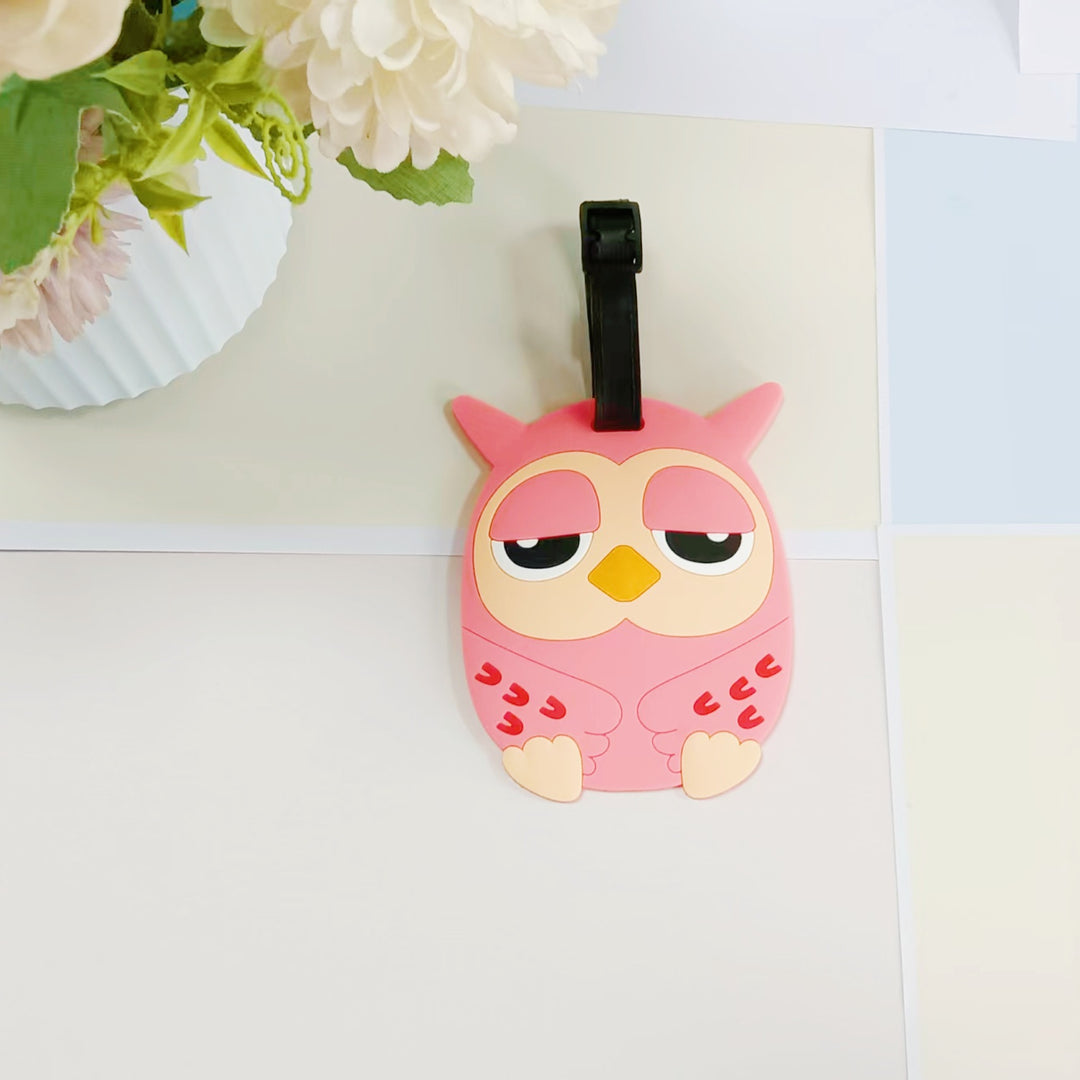 Unisex Bagasjelapp i Flamingo-design Skanto