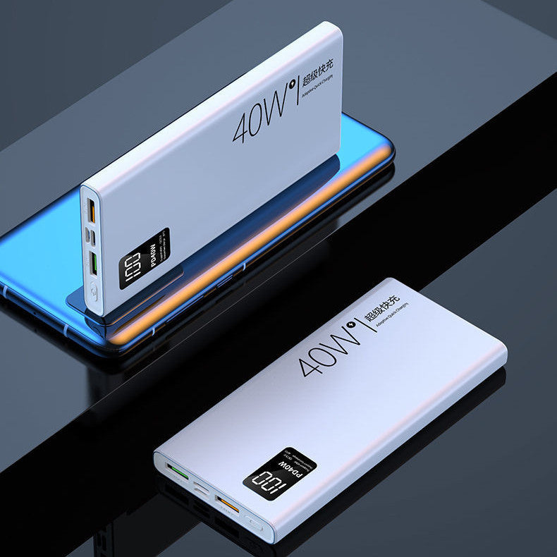 Powerbank med intelligent effektmåling og hurtigladning Skanto