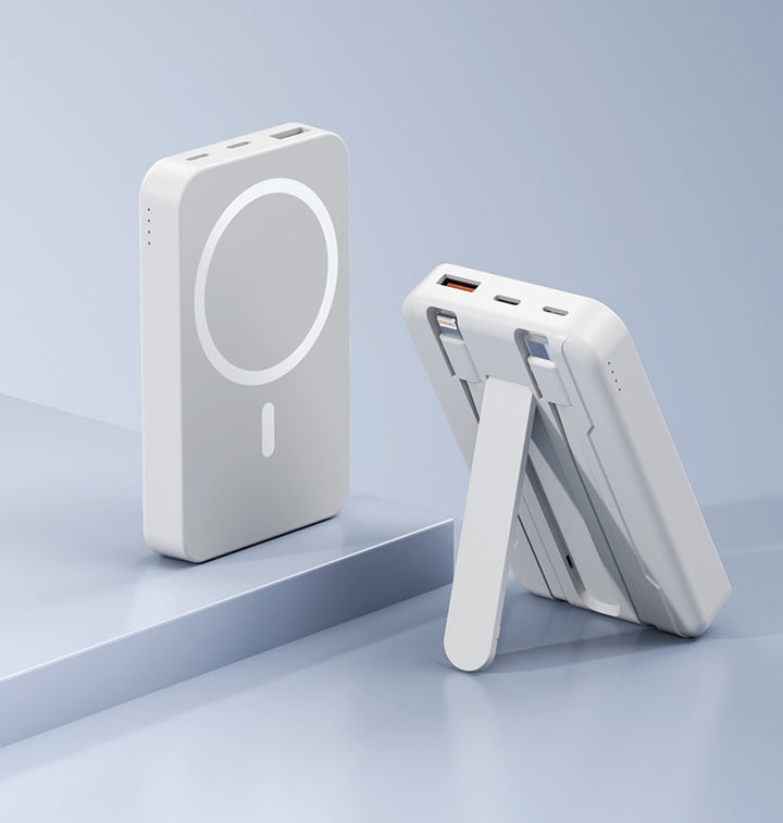 Magnetisk bærbar powerbank med stativfunksjon Skanto