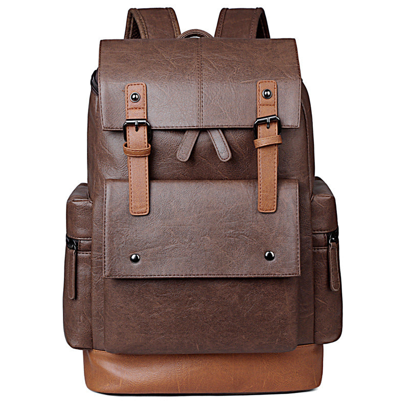 Elegant Backpack in Durable Faux Leather Skanto