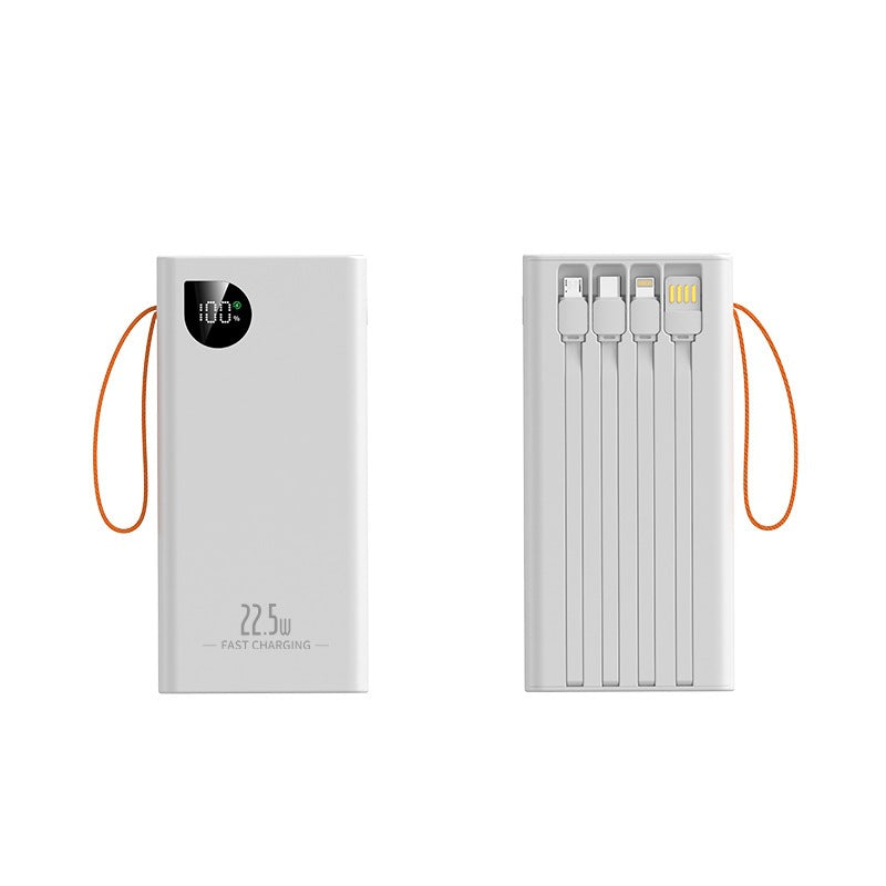 Bærbar Powerbank med LED-belysning og digital effektindikator Skanto