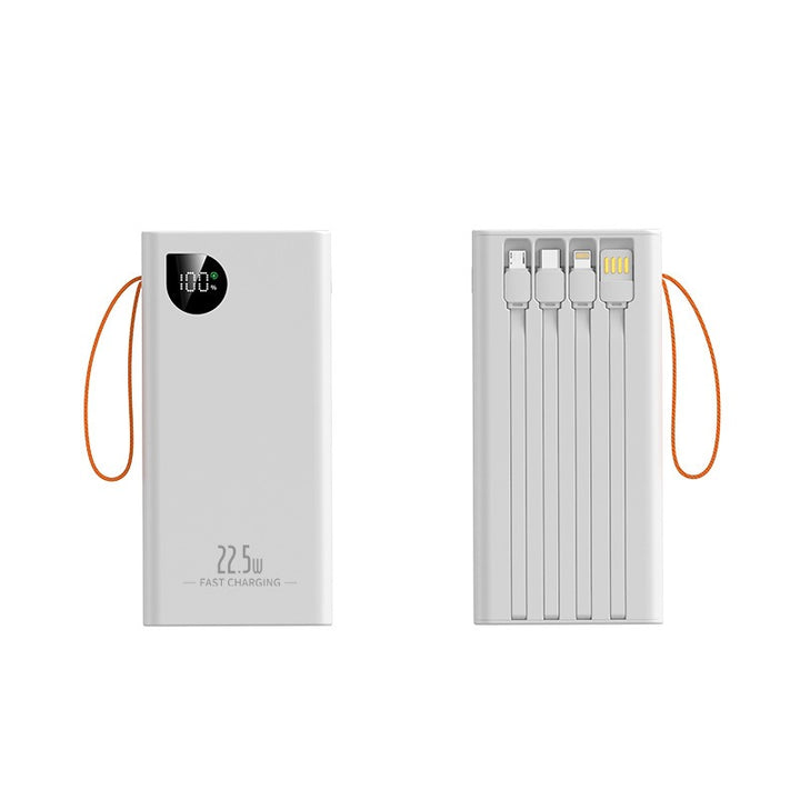 Bærbar Powerbank med LED-belysning og digital effektindikator Skanto