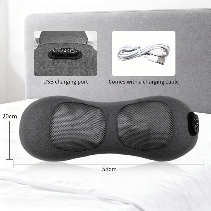 Ergonomisk massasjepute med integrert USB-ladingsfunksjon Skanto